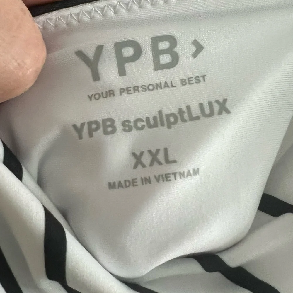 NWT Abercrombie & Fitch YPB SculptLUX Slash Mini Dress XXL Striped - Picture 6 of 11